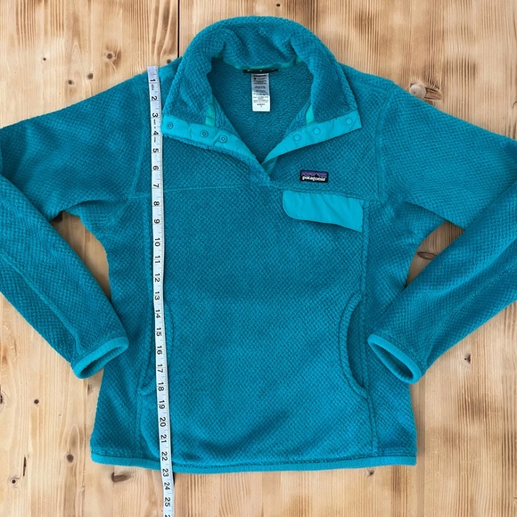 Patagonia Re-Tool Snap-T Fleece Pullover Turquoise Sz S - Picture 8 of 10